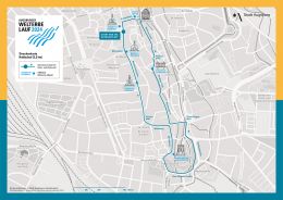 Streckenplan 3,2km Lauf Augsburger Welterbelauf