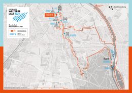 Streckenplan Halbmarathon Augsburger Welterbelauf